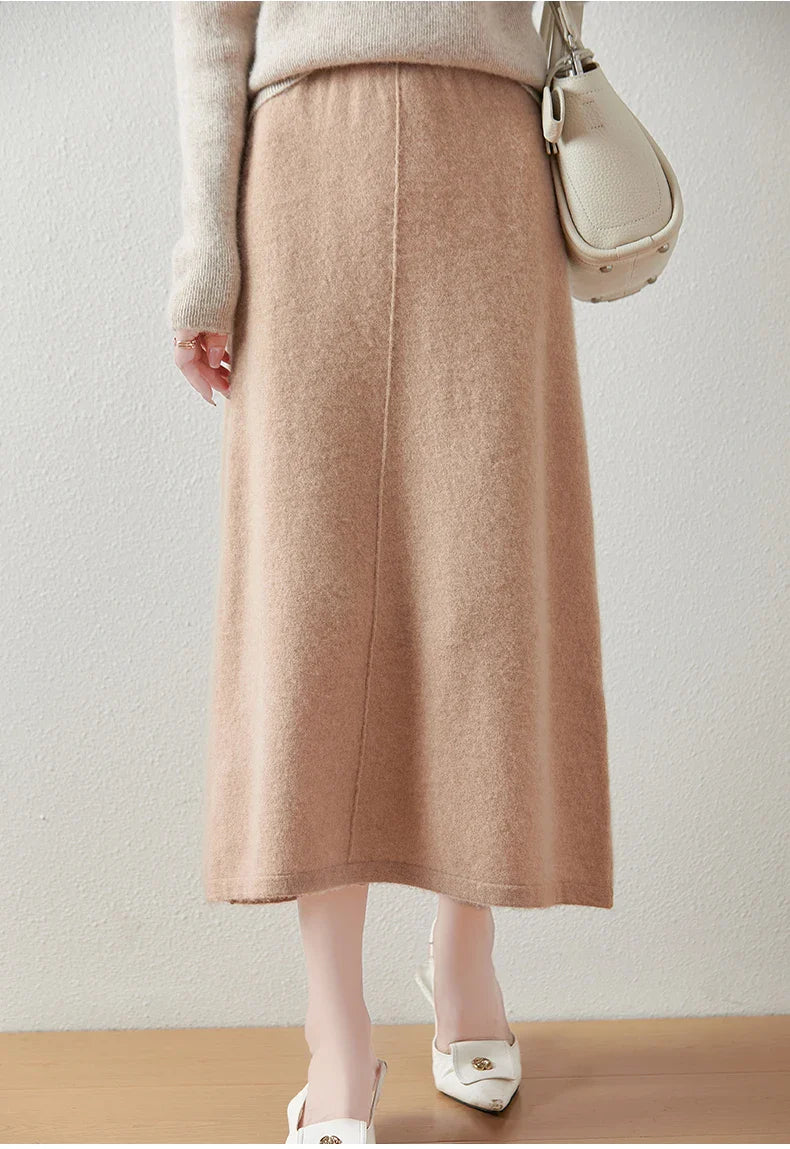 Wool Pencil Skirt for Women - Classic Executive Style - Office Wear - Versatile Business Attire