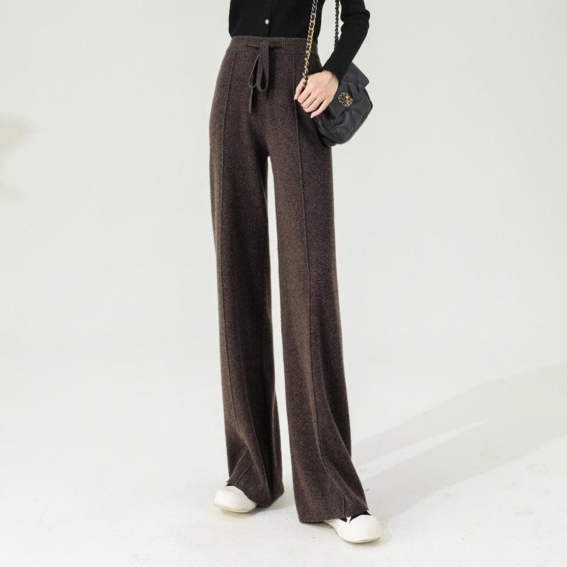 Wool Trousers for Women - Classic Fit - Versatile Dress Pants for Office and Casual Wear