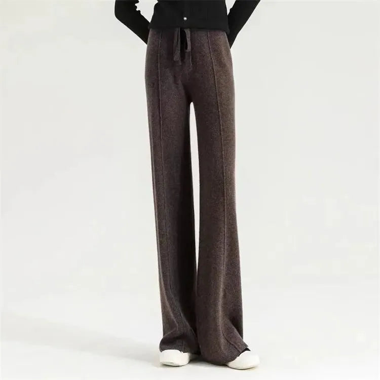 Wool Trousers for Women - Classic Fit - Versatile Dress Pants for Office and Casual Wear