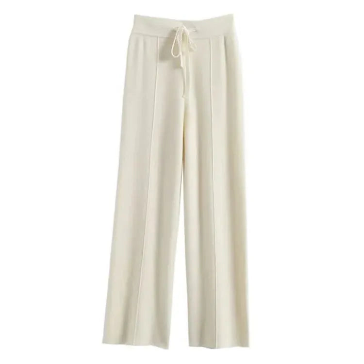 Wool Trousers for Women - Classic Fit - Versatile Dress Pants for Office and Casual Wear