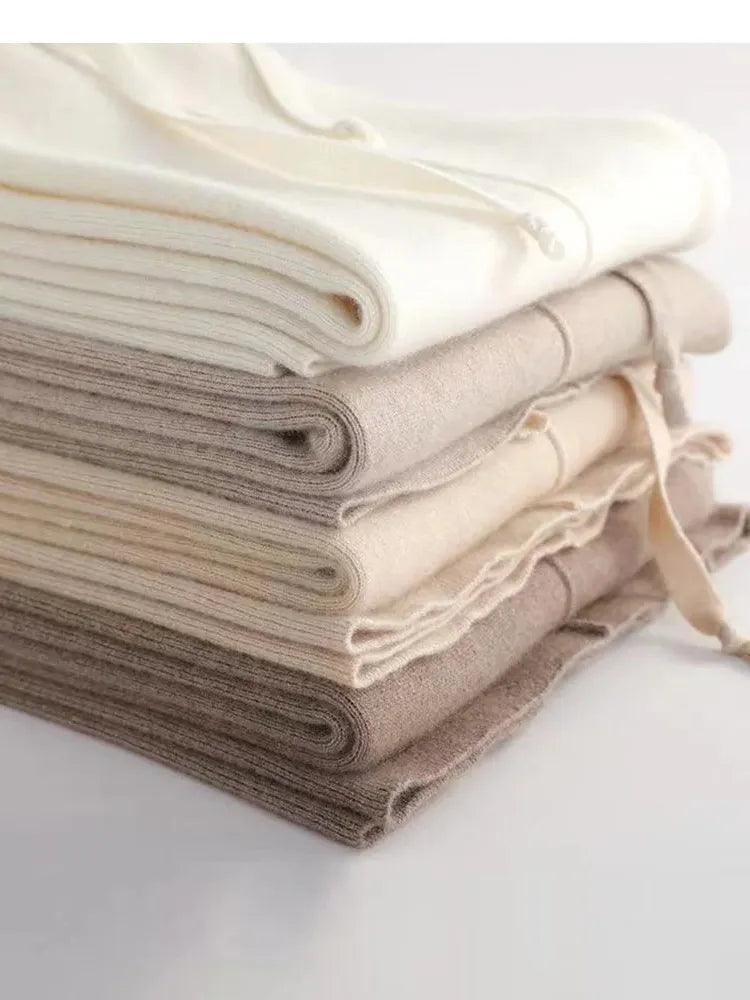 Wool Trousers for Women - Classic Fit - Versatile Dress Pants for Office and Casual Wear