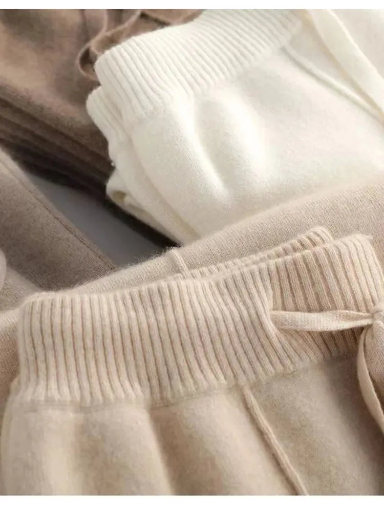 Wool Trousers for Women - Classic Fit - Versatile Dress Pants for Office and Casual Wear