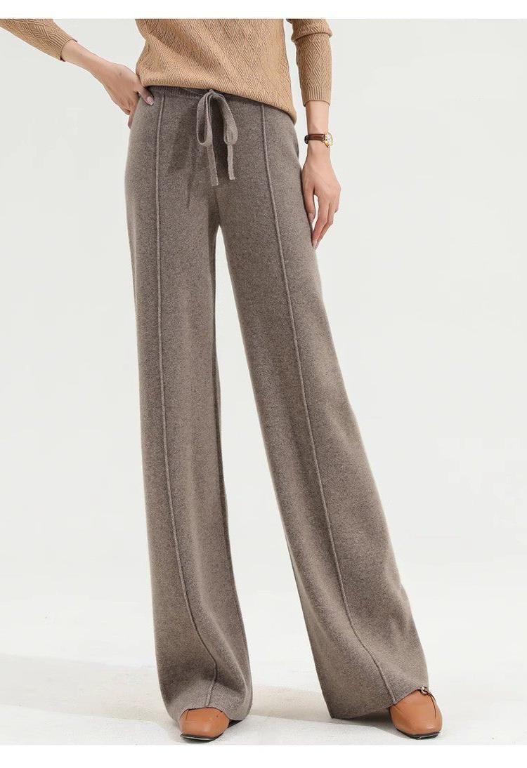 Wool Trousers for Women - Classic Fit - Versatile Dress Pants for Office and Casual Wear