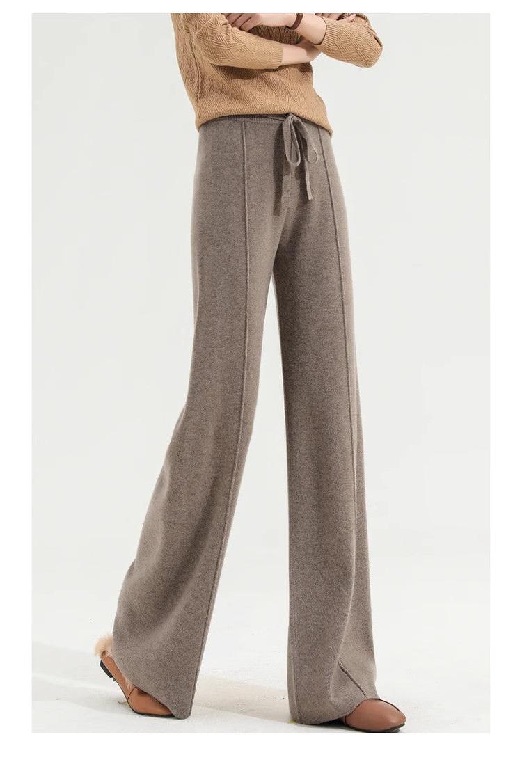 Wool Trousers for Women - Classic Fit - Versatile Dress Pants for Office and Casual Wear