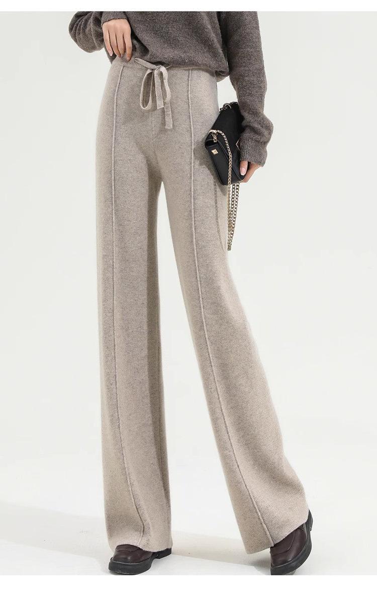 Wool Trousers for Women - Classic Fit - Versatile Dress Pants for Office and Casual Wear