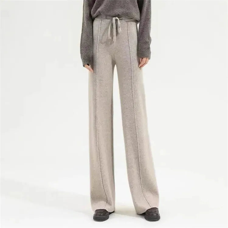 Wool Trousers for Women - Classic Fit - Versatile Dress Pants for Office and Casual Wear