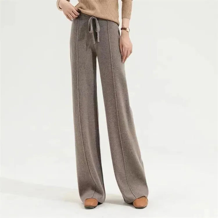Wool Trousers for Women - Classic Fit - Versatile Dress Pants for Office and Casual Wear