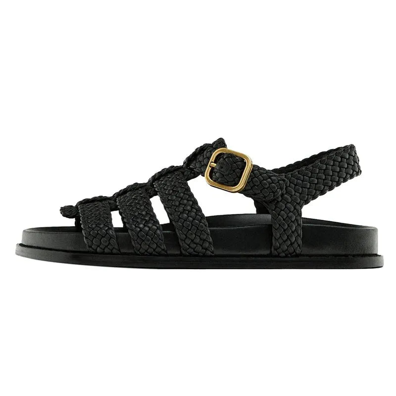 Woven Sandals for Women - Comfortable Casual Footwear - Stylish Summer Design - Versatile Everyday Use