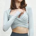 Wrap Top in Soft Fabric - Casual Serenity Style for Everyday Wear